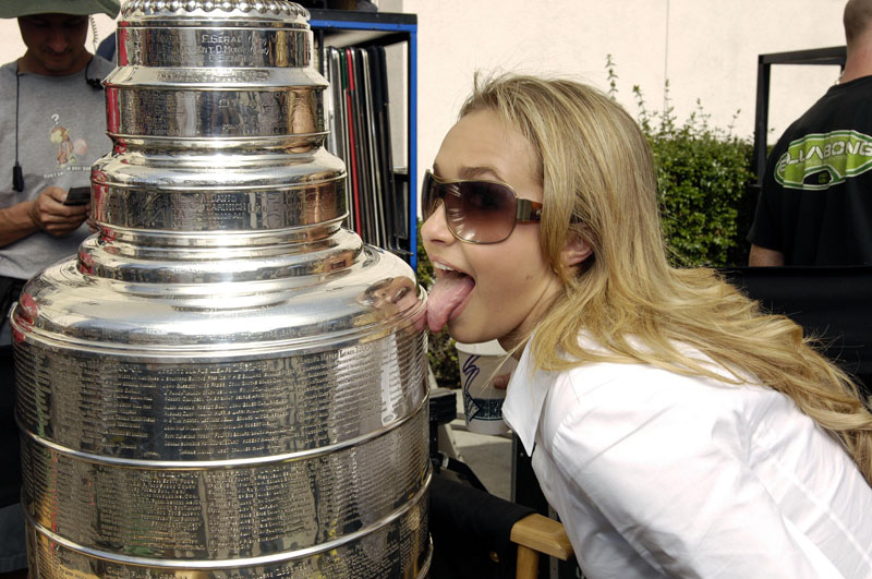 Please dont do this if you ever get near the Cup. I dont care if youre Heroes star Hayden Panettiere.